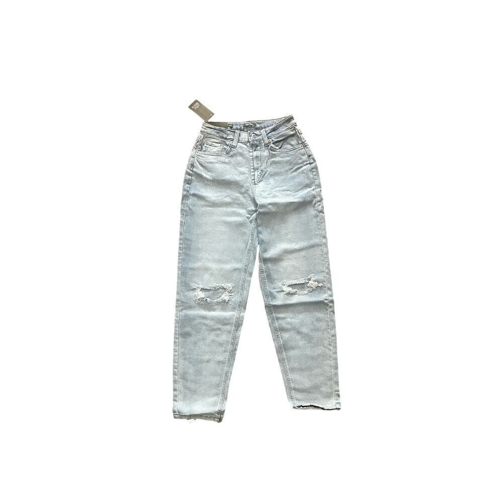 2 pairs Wild Fable Womens super high rise taperedJeans Size 0 New with tags - Picture 1 of 4